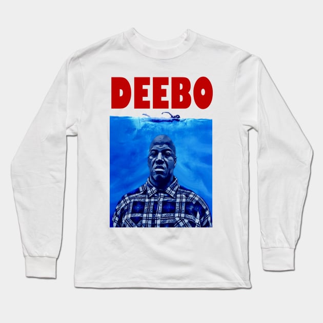 DEEBO (Friday/Jaws Parody) Long Sleeve T-Shirt by The Dark Vestiary